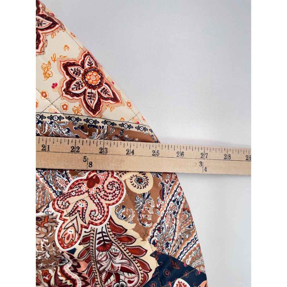 House of Harlow 1960 Quilted Patchwork shrug Bolero Jacket boho paisley sz OS - Picture 5 of 7